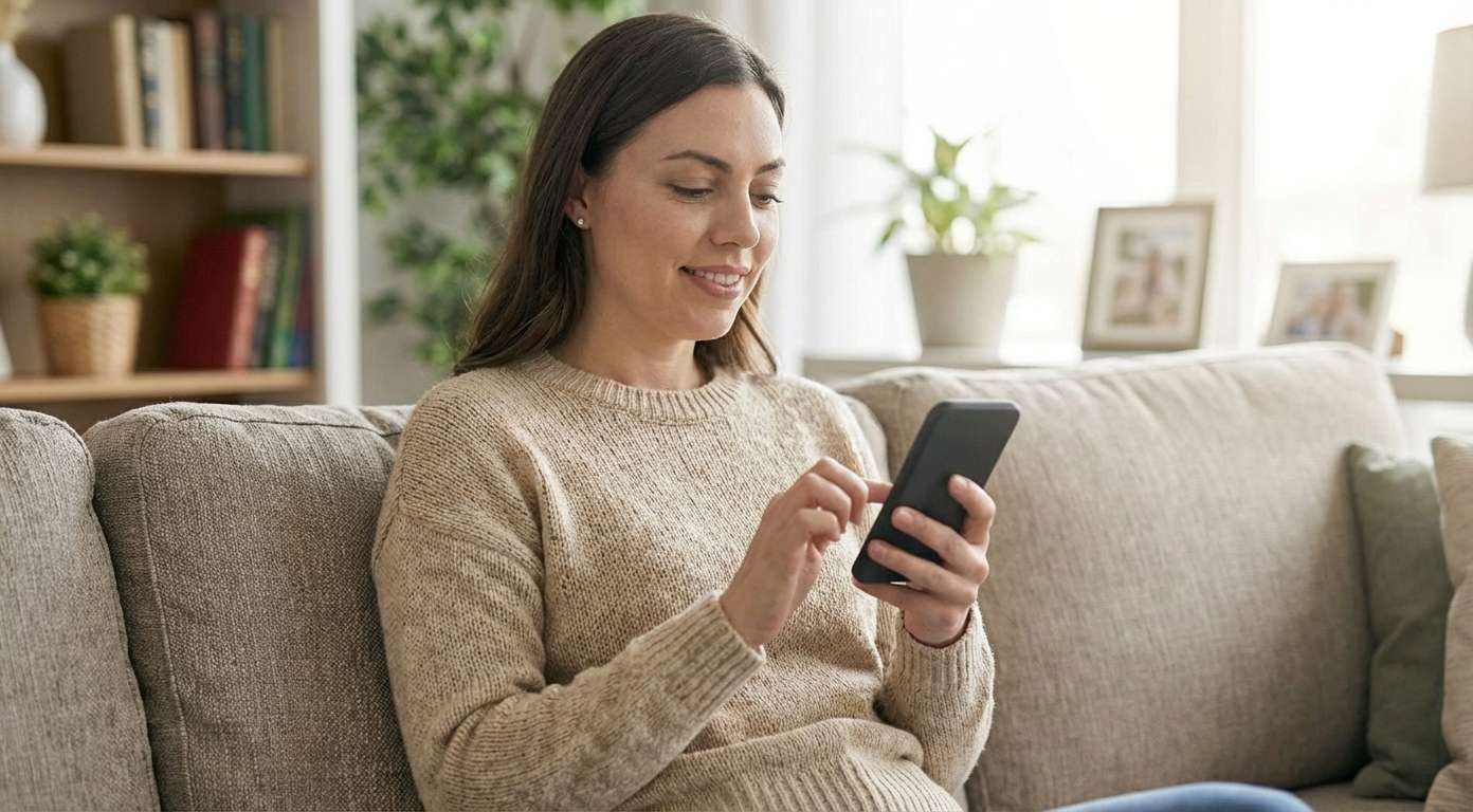 Browsing recipes on phone